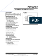 PIC 16C52 Microchip