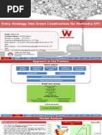 Entry Strategy Into Green Construction For Mahindra EPC: Team: Rebel Yell Campus Name: IIM Bangalore