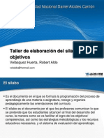 Taller Silabo Objetivos