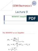 EC238 Electronics I: MOSFET Amplifier