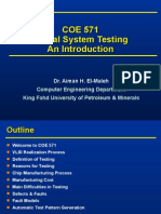 COE 571 Digital System Testing An Introduction