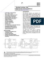 Ultra-Small, Low-Power, 12-Bit Analog-to-Digital Converter With Internal Reference