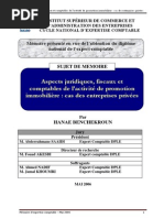 Aspects Juridiques, Fiscaux Et Comptables de L'activité de Promotion Immobilière Cas Des Entreprises Privées