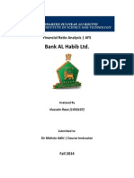 Ratio Analysis Bank AL Habib Ltd.