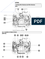 Location of Connector Joining Wire Harness and Wire Harness: Location of Ground Points