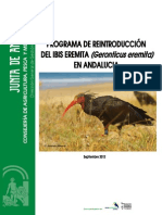 Memoria Del Programa Reintroducción Del Ibis Eremita en Andalucia