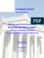 New Orleans Police Department Staffing and Deployment