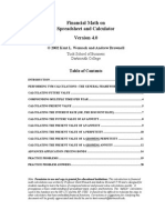 Financial Math With Calculators and Excell