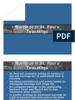 Marriage in St. Paul's Treachings PDF