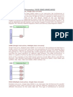 Parallel Processing Sisd Simd Misd Mimd