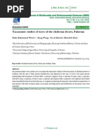 Taxonomic Studies of Trees of The Cholistan Desert, Pakistan