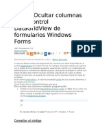 Caracteristicas Basicas de Columnas y Fila