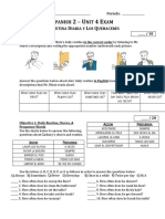 Unit 4 Exam (Spanish 2)