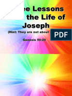 Three Lessons From The Life of Joseph