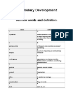 Vocabulary DevelopmentTable - Syarifah Sal