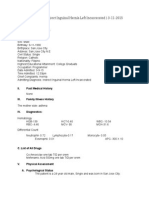 Case Study Indirect Inguinal Hernia Left Incaucerated