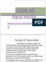 Scopeofayurvedaayurveda