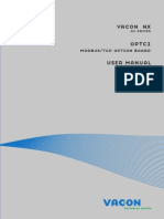 Vacon NX OPTCI Modbus TCP Board User Manual DPD009