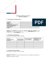 Formato Curriculum Vitae FOSIS