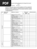 Matriz de Evaluación Trimestral Programa de Integración Escolar 2013 Transitorios