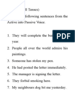 Passive Exercises 