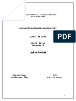 ADBMS Lab Manual New