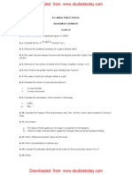 CBSE Class 11 Chemistry - Revision