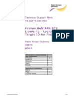 TS-3GBTS-SW-0120 Feature RAN1849 BTS Licensing - Logical Target ID For Flexi BTS