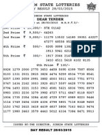 Sikkim Lottery Result 28-3-2015