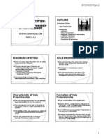 Topic2 - 1 Sole Proprietorship and Partnership 2015