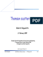 Thompson Scattering