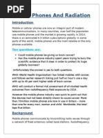 Mobile Phones and Radiation