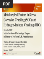 Stress Corrosion Cracking