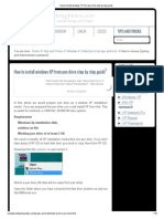 How To Install Windows XP From Pen Drive Step by Step Guide PDF