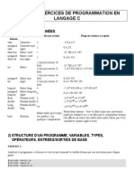 Receuil D'exercices TD Langage C