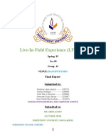 Live-In-Field Experience (LFE-201) : Final Report Submitted by