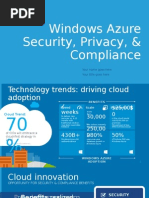 Windows Azure - Security Privacy Compliance