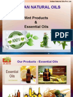 Natural Mint Products and Essential Oils