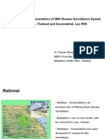 Development and Implementation of SMS Disease Surveillance System in Mukdahan, Thailand and Savannakhet, Lao PDR