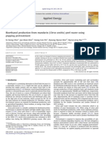 Bioethanol Production From Mandarin (Citrus Unshiu) Peel Waste Using Popping Pretreatment