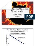 (M) Calculating The Gutenberg-Richter B Value - Felzer