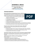 Teaching Resume