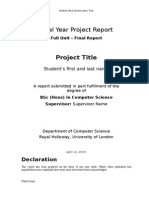 Project Final Report Template