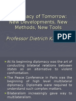 Diplomacy of Tomorrow: New Developments, New Methods