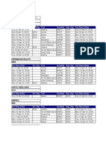 Schedules MCC