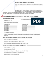 Before Applying Power: Standard Start-Up PF70, PF700, PF700VC A and PF700VC B