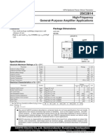 High-Friquency General-Purpose Amplifier Applications: Package Dimensions Features