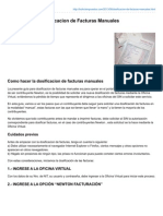 Dosificacion de Facturas Manuales PDF