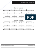 Bass RX - Accents: Practice Sheet - Lesson 13