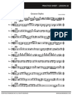 Groove Styles: Practice Sheet - Lesson 22